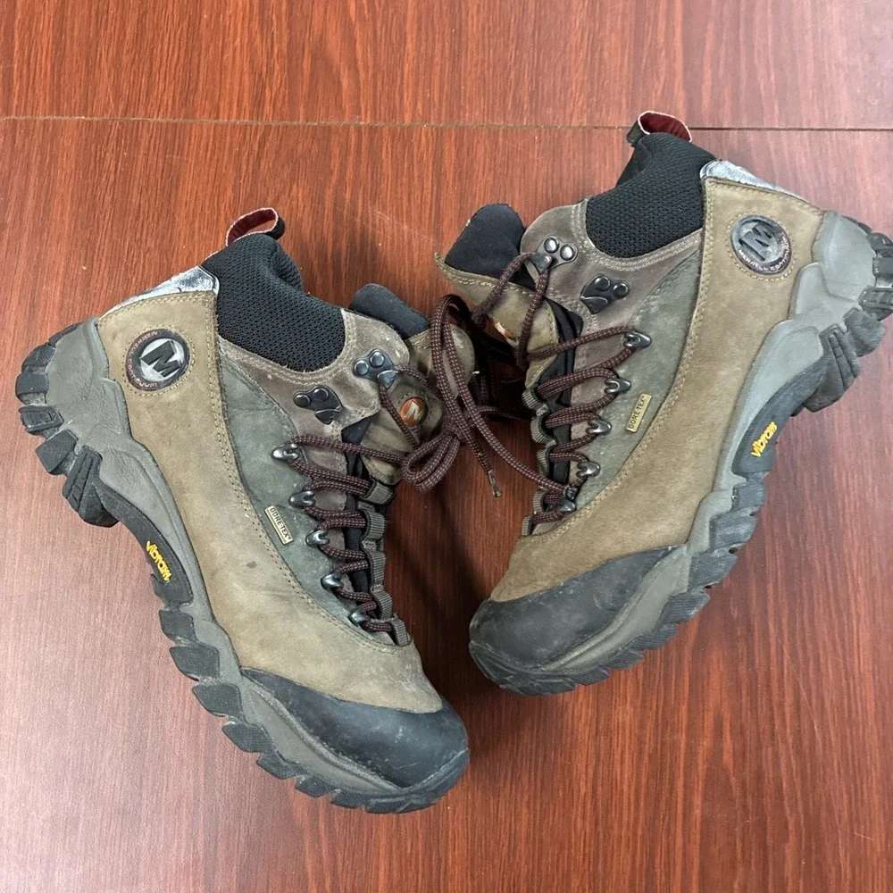 Merrell Legacy Gore-Tex Brown Performance Vibram J50749 Boots - Men's Size 8